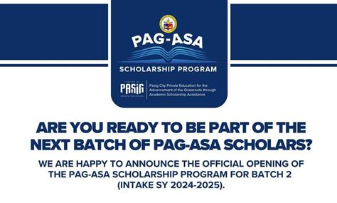 Pasig LGU to open applications for PAG.